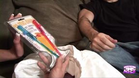 Sexy Blonde Dresses as Santa and Gets the Cowgirl Fuck of Her Life