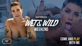 Playing with Baddie Yaetriplex in the Pool Gets Hot
