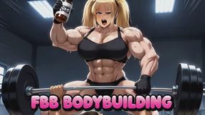 FBB BODYBUILDING - Superheroine Training Montage Serum Growth: Lift Cars & Bend Steel Roleplay, Cut Scene & Pin Under Weights for Montage Ride