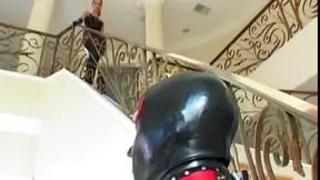 Fetish Babe in Leather Blows Cock before Getting Fucked in Seductive Femdom Act