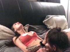 Black amateur sorority babe made to lick pusssy