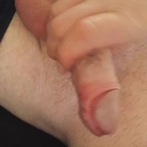 Handjod masturbating my dick