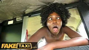 Hot Taxi – African Ebony Queen Rides a huge thick cock
