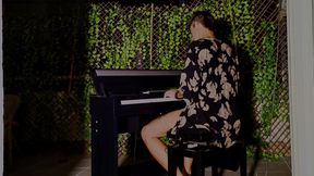 Dani Tries to Play a Song with the Piano