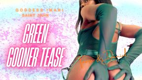 Green Lingerie Gooner Goddess Tease