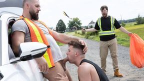 Road worker ramming with Trevor Brooks and Chuck Conrad