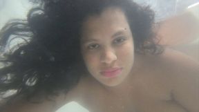 Holding my breath in the tub