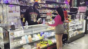 Freaky Latina Customer OPHELIA PERR Can&rsquo_t Resist RAYS BIG BLACK COCK FOR A SLUSHY Smoke Shop Sex Tapes