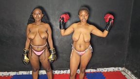 4K Busty Boxing Suzzy vs Essa