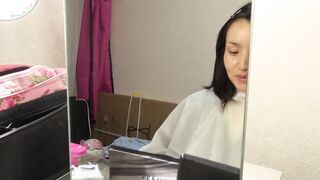 Transforming frumpy Japanese housewife in incredible sexy sex swan