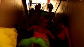 Hot lesbian babes give each other sloppy blowjobs and hardcore smash