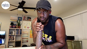 Having Solo Fun with Rory Jacobs and his Big Black Dildo