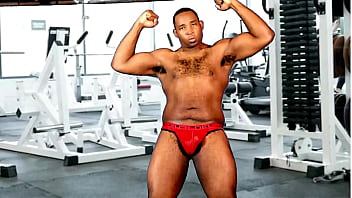 Worshipping Chris Muscles before Worship this big thick Black Dick