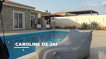 Behind The Scenes Of Poolside Desire – Caroline De Jaie