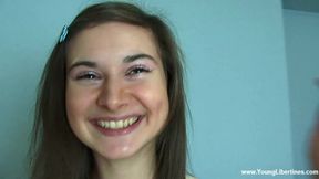 Very cute brunette teen with small tits Vika Volkova impaled in the ass