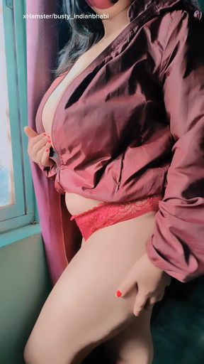 Busty Indian Bhabi seducing her lover.