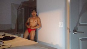 Oiled Up, Muscle Flexing, & Jerking!