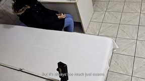 the doctor fucked his ass, came, and then put in the plug.