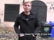CZECH HUNTER 394 -  Blonde Stud Gets A Huge Sum Of Money Just To Get His Ass Fucked