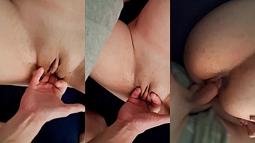 Ženský výstřik při prstění a rychlý domácí sex