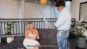 get me pregnant! colombian blonde milf fucks her nerd step-son and he cums inside her! full 4k video