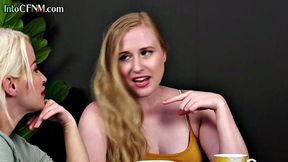 Amateur CFNM deepthroating a guy