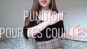 CBT Punition pour tes couilles