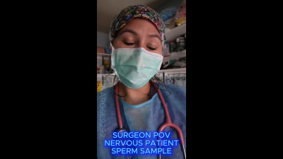 5 min POV Come with me and perform a surgical procedure collect a sperm sample from my VERY nervous patient!