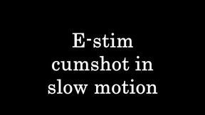 Slow–Motion E–Stim Orgasm: Intense Cum Milking Experience