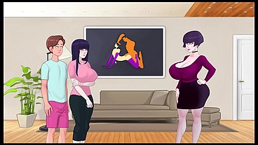 SexNote - ALL SEX scenes [ TABOO HENTAI game PornPlay ] Ep.17 Threesome with my therapist and my girlfriend