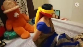 blindfolded gagged tied up escape challenge