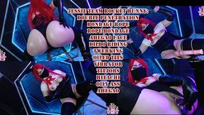 Jessie Team Rocket Bunny : RopeBondage & Double Penetration . Black Kitsune Fox