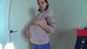 M Small guy inside my belly and loud burping V