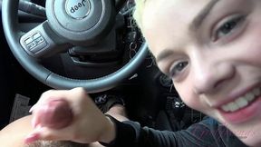 Pov - Elsa Jean Sucks And Fucks You In The Seat Of The Car So She Can Get A Load Of Your Cum All Over