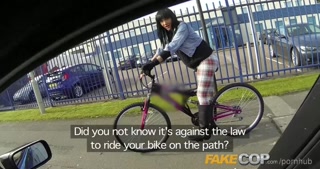 Fake Cop Hot cyclist with big tits and sweet ass