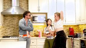 ”Satisfying Lesbo Charlie Forde & Lulu Chu Ravaged By Time Traveller Guy”