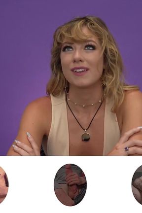 Size Matters! River Lynn and Vanessa Vox React to Guy Masturbating