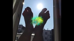 Mes pieds au soleil de Paris