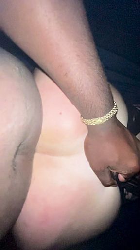 Making My Cheeks Bounce on His Big Black Cock