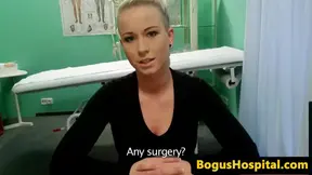 Amateur euro dickriding doctor in office