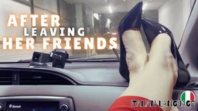 After leaving her friends | Madame Rottenmeier | foot humiliation, female domination | HD 1080p