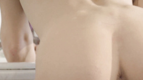 ”Pink clit is rubbed by solo ginger sexy girl”