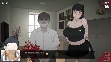 Big titty goth girl gets pounded by old man muscle milf
