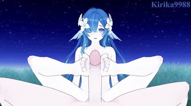 Vodyanitsa Gets Destroyed by Rough Sex in the Meadow with Cumshot Creampie and HD Uncensored Anime Cartoon Hardcore Orgasm Flatboobs