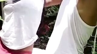 Indian Village Desi College Girlfriend Sex in the Jungle Viral Video