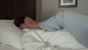 I sit on my slave and make him worship my feet