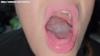 10 Minutes of Big Cum Shots and Swallowing Big Loads of Cum - Compilation - Millie Fox