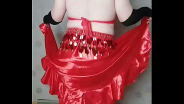 Naughty Belly Dancer Hot Moves White Body