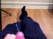 After NNN slow-mo pov cumshot, big dick catboy