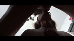 Preview - Milf gives a quick blowjob with a cum explosion in her mouth